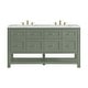preview thumbnail 16 of 45, Breckenridge 60" Double Vanity, Smokey Celadon - 60D