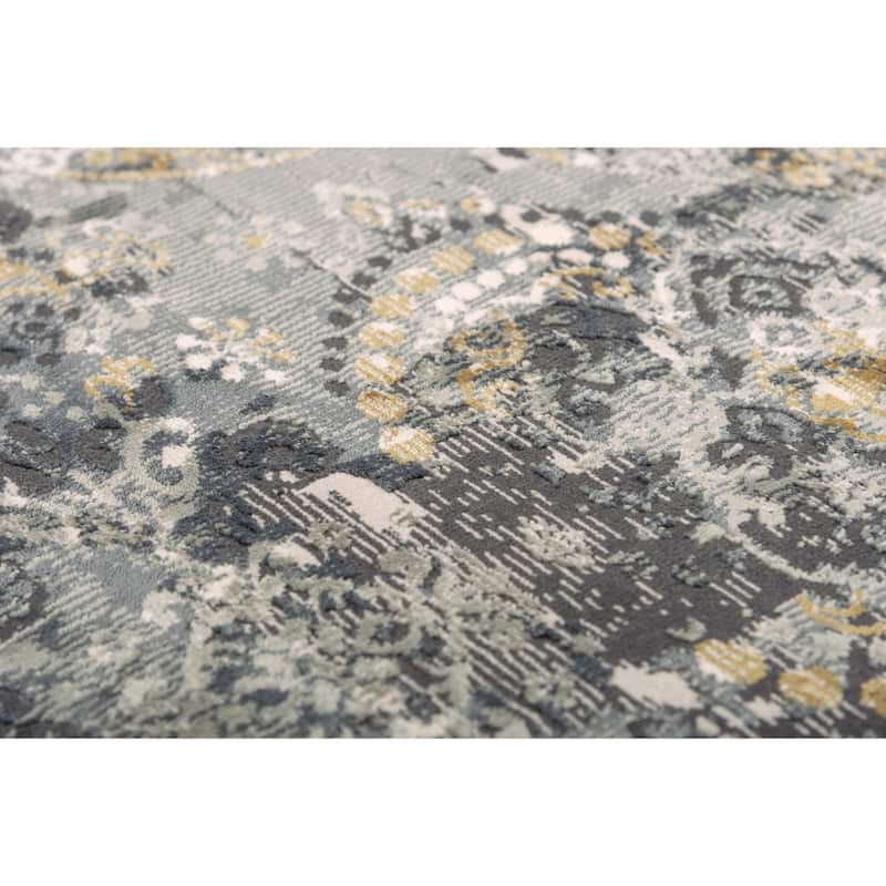 Alora Decor Spring Grey and Beige Abstract Rug