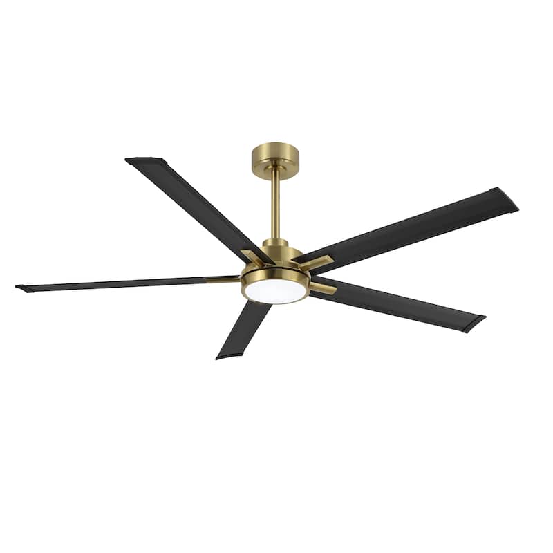 MLiAN 60 In. 5 Aluminium Blades Indoor LED Ceiling Fan with Remote, Smart Ceiling Fan - 60"