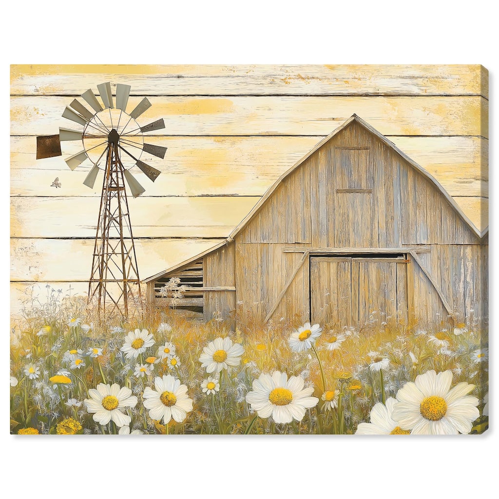 Old Windmill Canvas by Art Remedy, Gallery Wrapped