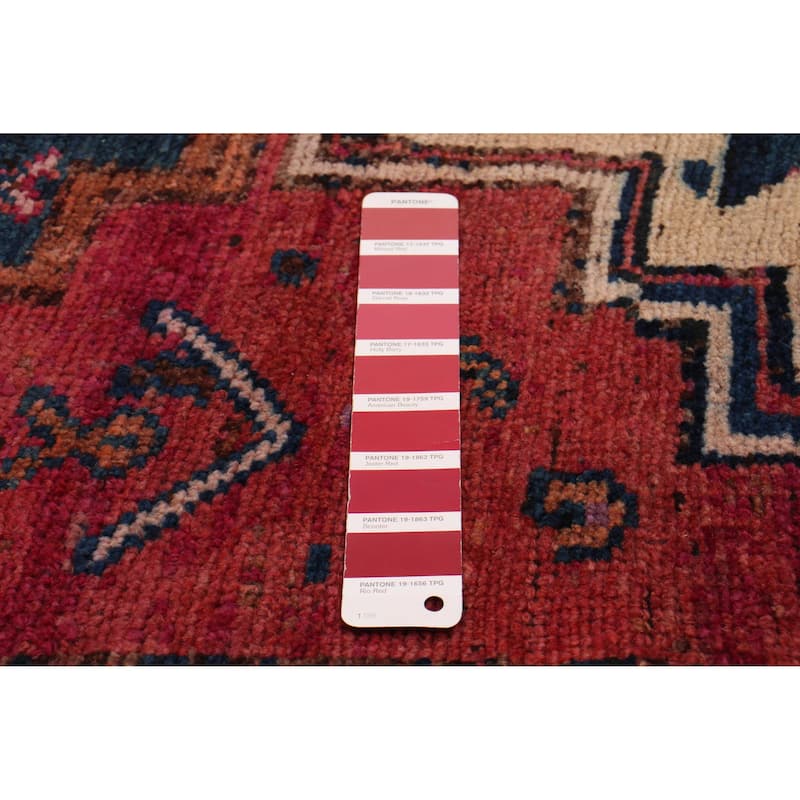 ECARPETGALLERY Hand-knotted Melis Vintage Red Wool Rug - 3'8 x 11'10