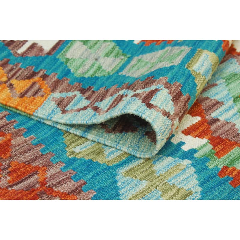 Flatweave Rory Red/Ivory Runner - 2'5" x 9'7"