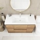 preview thumbnail 56 of 85, Floating Bathroom Vanity with Integrated Resin Top