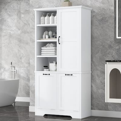 Bathroom Storage Cabinet with Doors and Drawers
