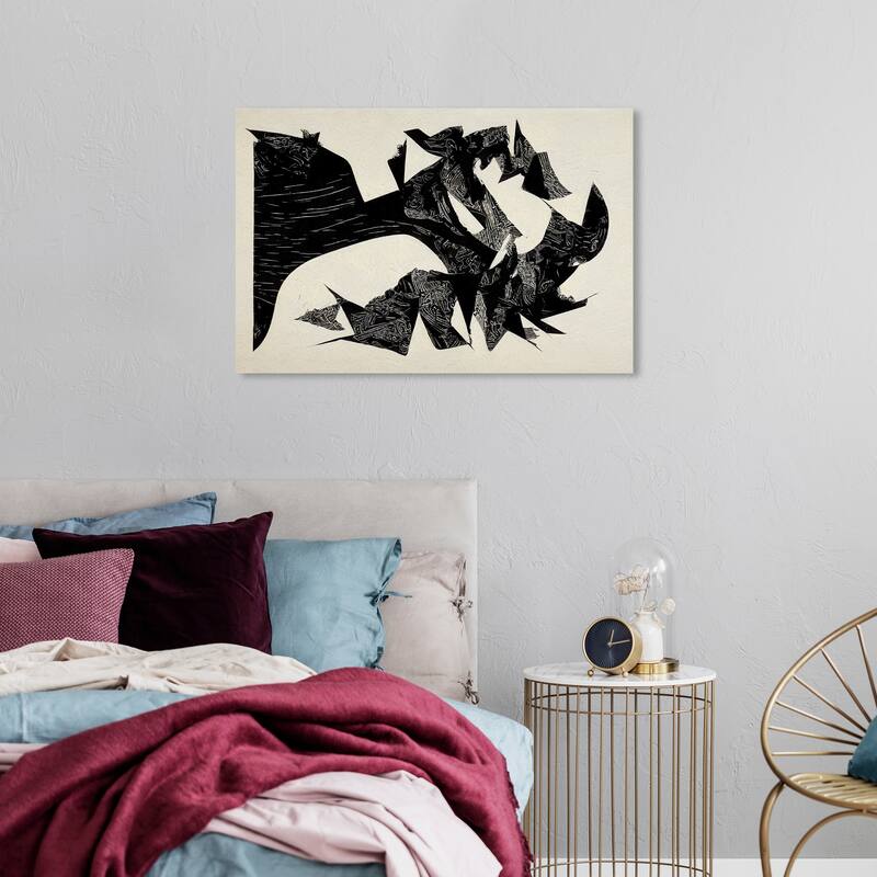 Wynwood Studio Abstract Abstract Neutral Form Black and Modern & Contemporary Wall Art Canvas Print - 24 x 36