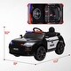 preview thumbnail 3 of 7, Qaba 12V Kids Ride on Police Car, Battery Powerd Electric Car for Kids with 7AH Big Battery, Remote Control, Black