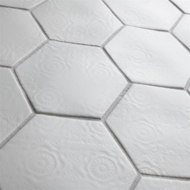 Merola Tile Caprice Bianco 4-3/8" x 5" Porcelain Wall Tile - Case (36 Tiles)