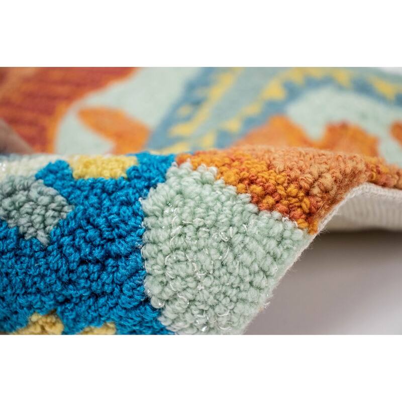 Liora Manne Ravella Ocean Scene Indoor/Outdoor Rug Aqua - 2' x 5'