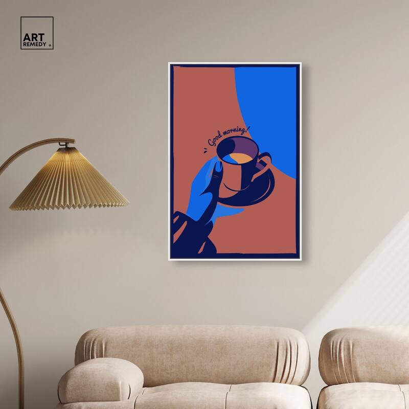 Good Morning Deco Canvas by Art Remedy