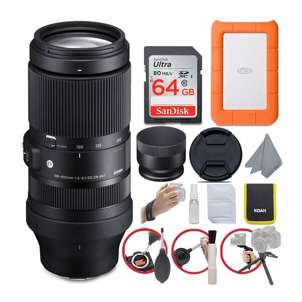 Sigma 100 400mm F 5 6 3 Dg Dn Os Lens For E Mount And 1tb Hdd Bundle Overstock