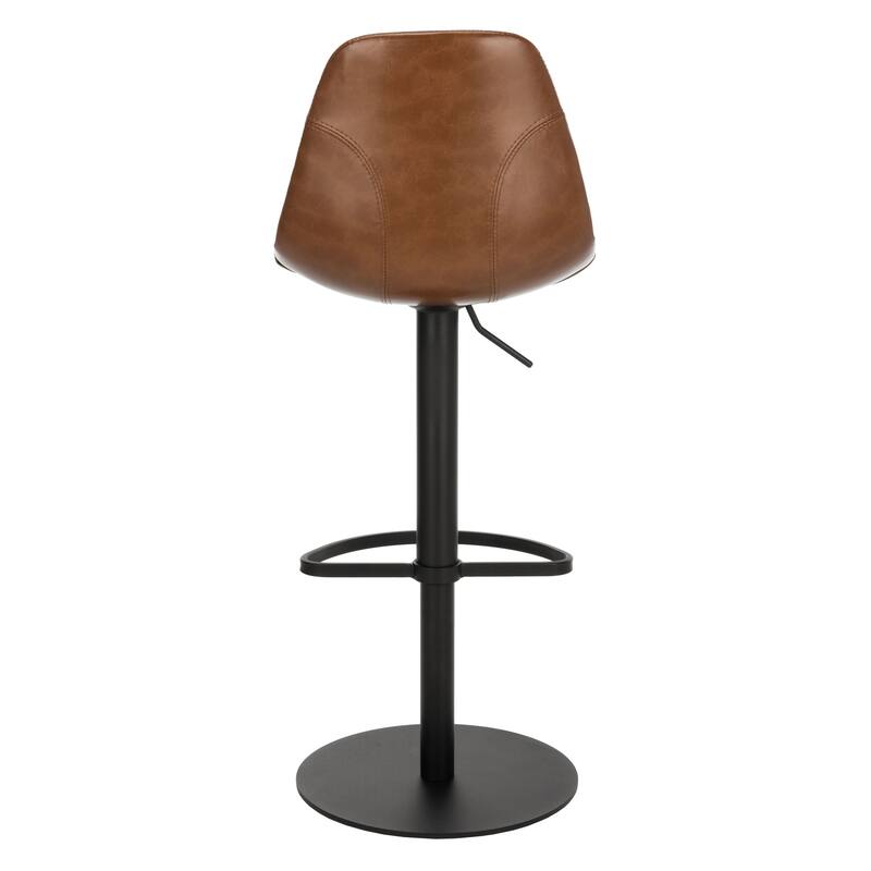 SAFAVIEH Mady Adjustable Swivel Bar Stool - 17.3" x 20" x 33.5-43.5" - 17Wx20Dx44H