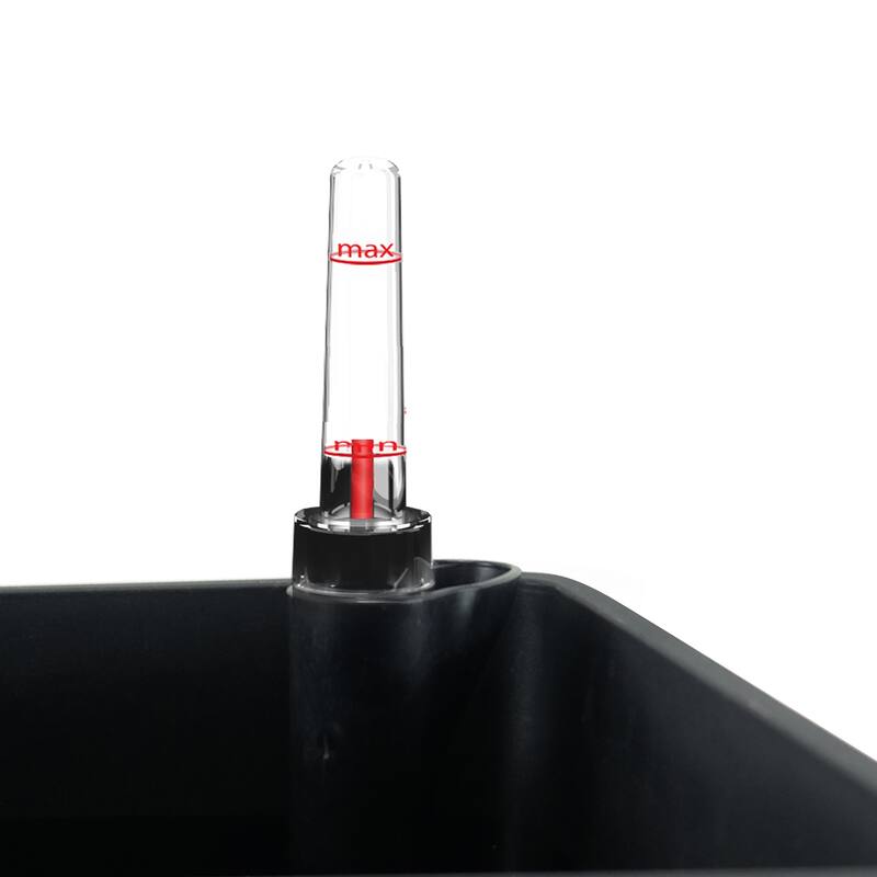 GDFStudio - Farmhouse 2-Piece Wicker Smart Self-Watering Square Planter Pots with Water Level Indicator for Indoor & Outdoor Use