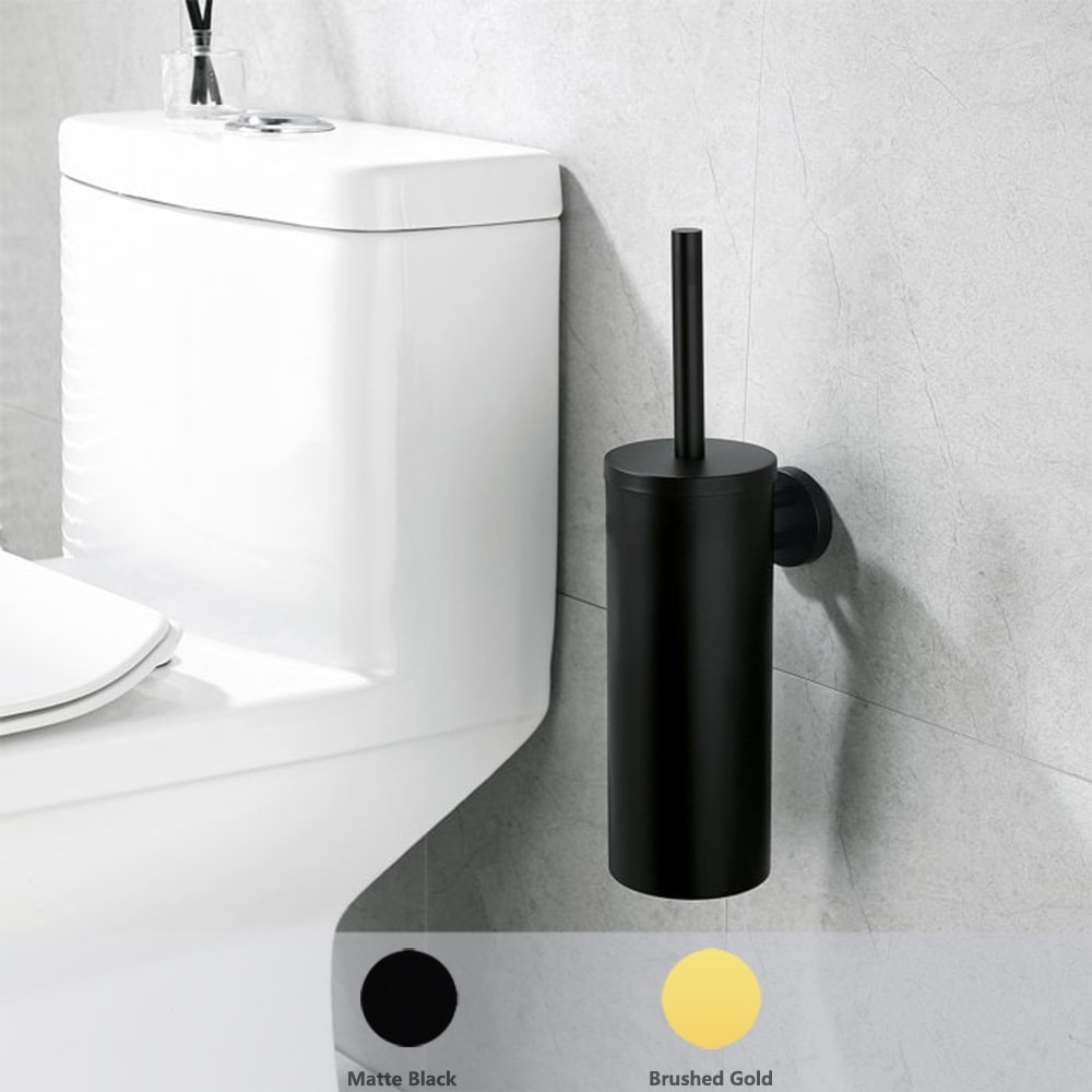 Modern Toilet Bowl Brush Holder Set with 2 Pack
