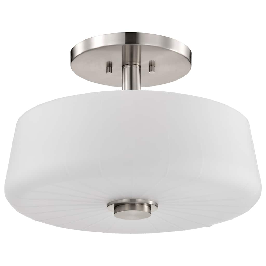 Nuvo Lighting 60/8229 Lune 3 Light 16" Wide Semi-Flush Ceiling Fixture