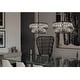 preview thumbnail 5 of 12, Aulia Modern Black Crystal 4-Light Drum Chandelier Lights for Dining Room - D15.5" x H10"