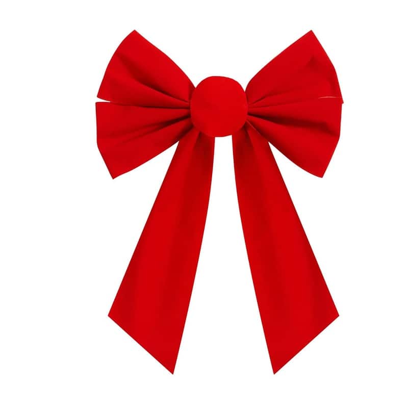 12 Pack Christmas Red Velvet Bows, 13" Long by 9" Wide Decorative Christmas Bows for Wreath Garland Tree Décor