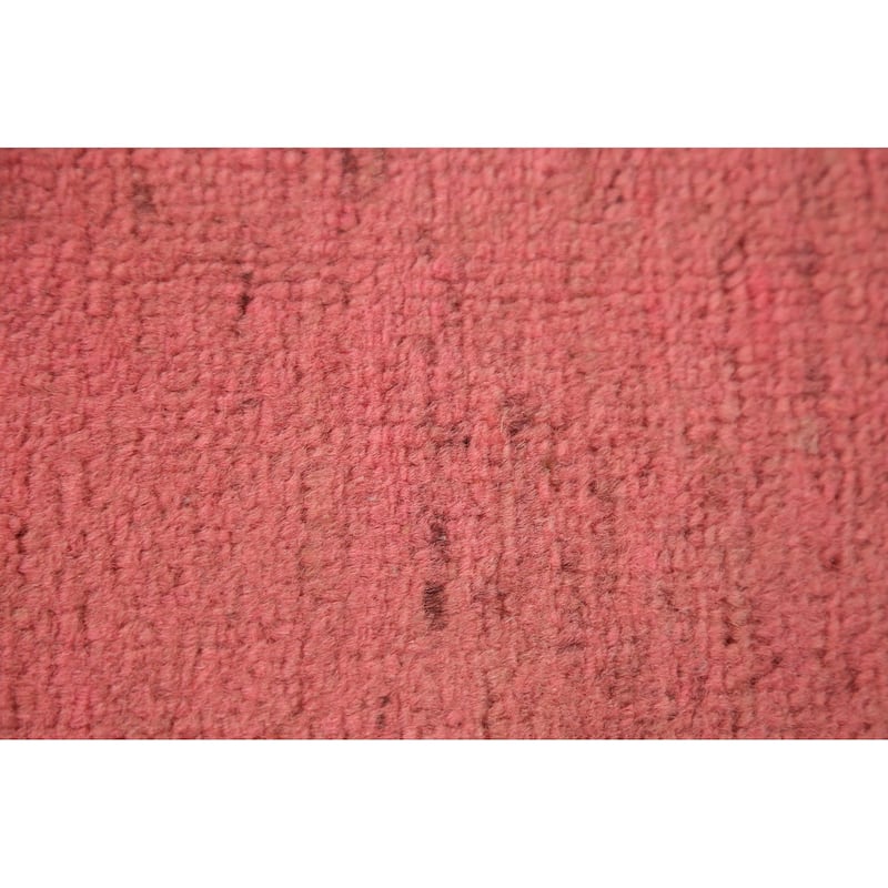 Pink Gabbeh Oriental Runner Rug Handmade Wool Carpet - 3'4" x 6'7"