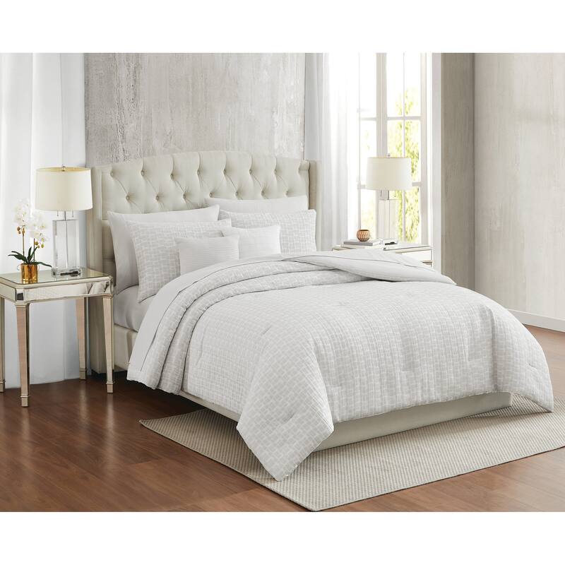 Annabelle Geo Champagne 9 Piece Comforter Set