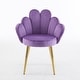 preview thumbnail 15 of 40, Scalloped Petal Velvet Accent Chair with Pillows Mauve