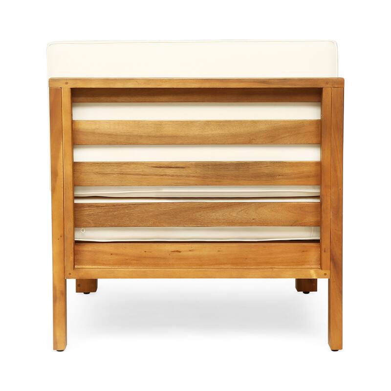 Oana Outdoor 9-Piece Acacia Wood Sectional Sofa Set with Coffee Table by Christopher Knight Home