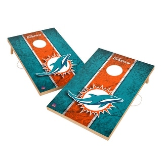 Vintage Miami Dolphins NFL 2x4 Tailgate Cornhole Boards