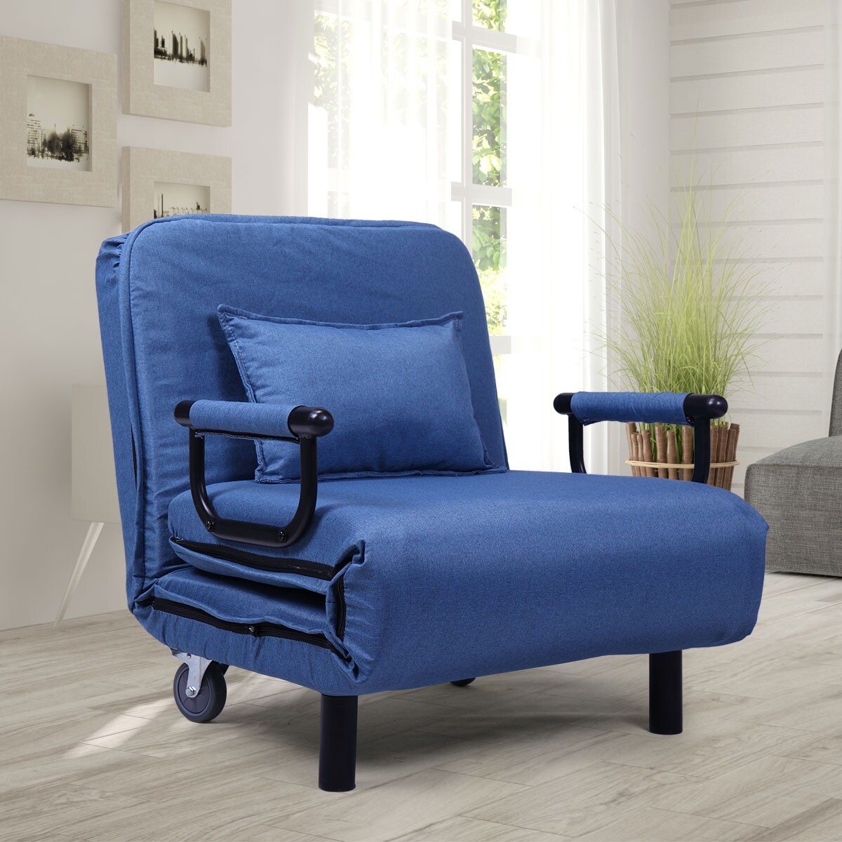 Sofa chair on cheap wheels