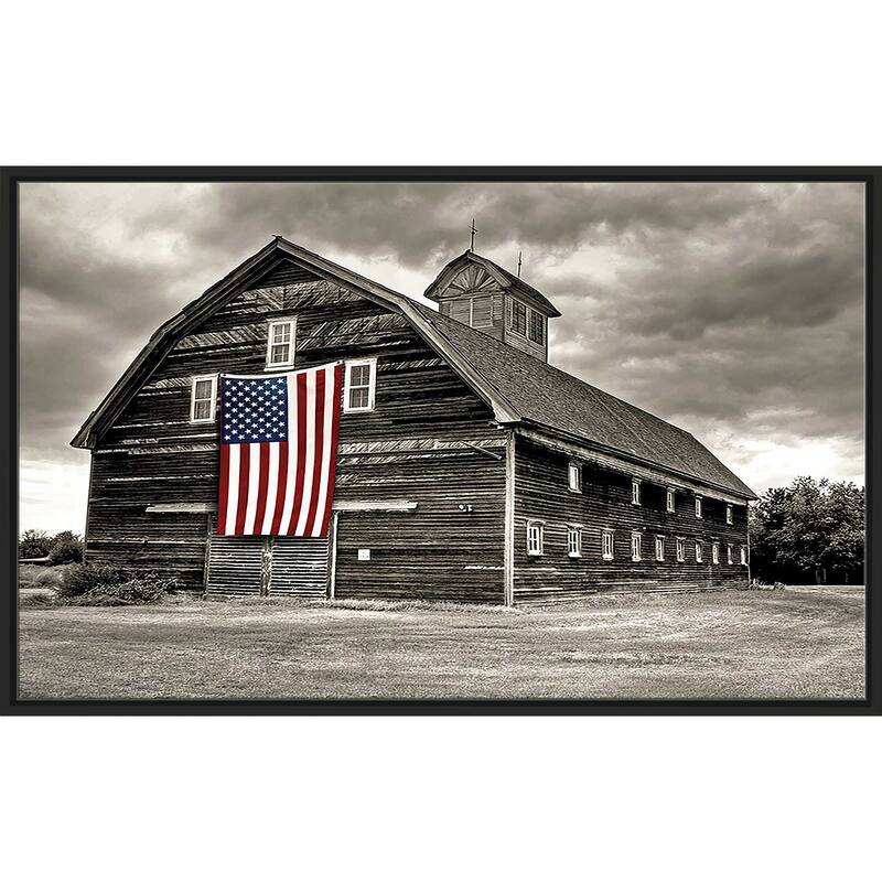 "Modern Barn III" Print on Floating Canvas