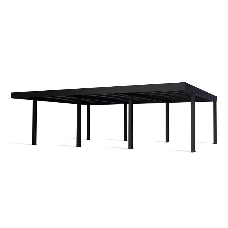 Canopia Oslo 6ft. Black/Gray Opaque Outdoor Carport