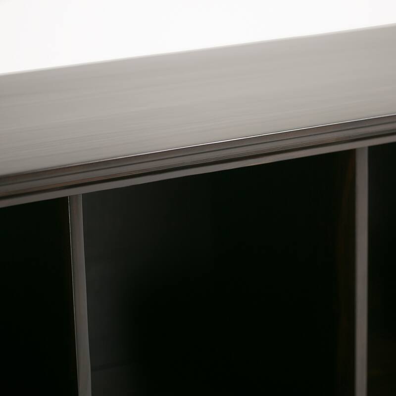 WYNDENHALL Halifax SOLID WOOD 57 inch Wide Transitional 8 Cube Bookcase Storage Sofa Table - 57"W x 15.75" D x 33" H