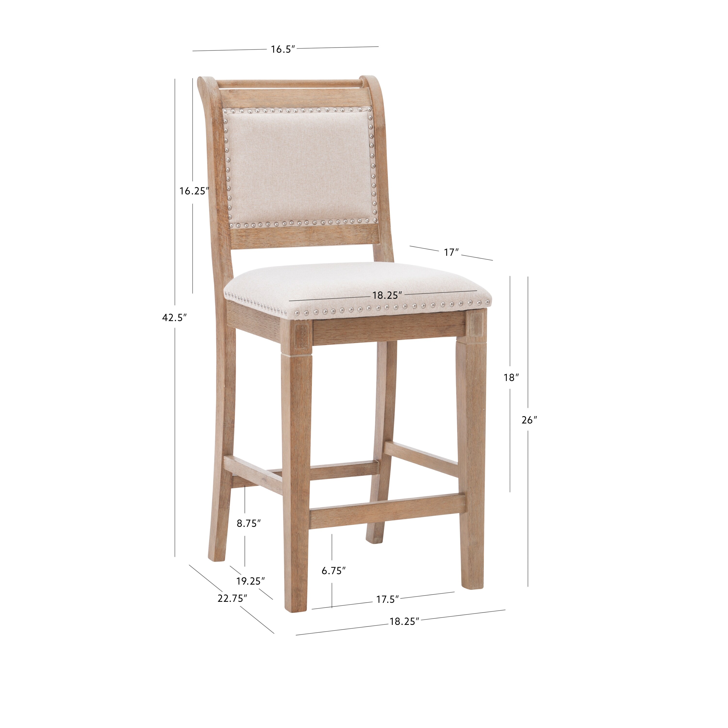 The gray barn gold creek natural elmwood counter 2025 stool