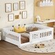preview thumbnail 2 of 10, Solid Wood Kids Full Size Floor Bed