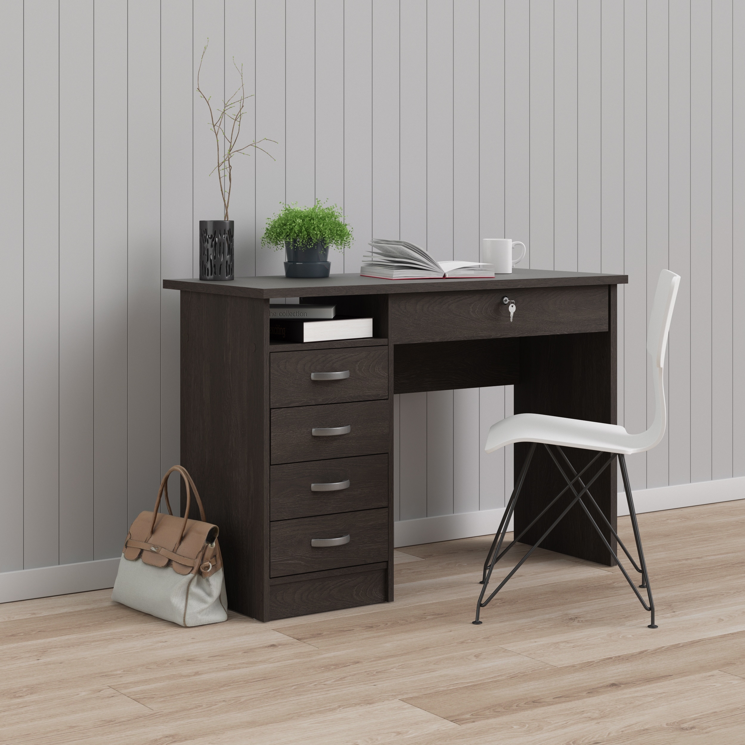 Porch & outlet den desk