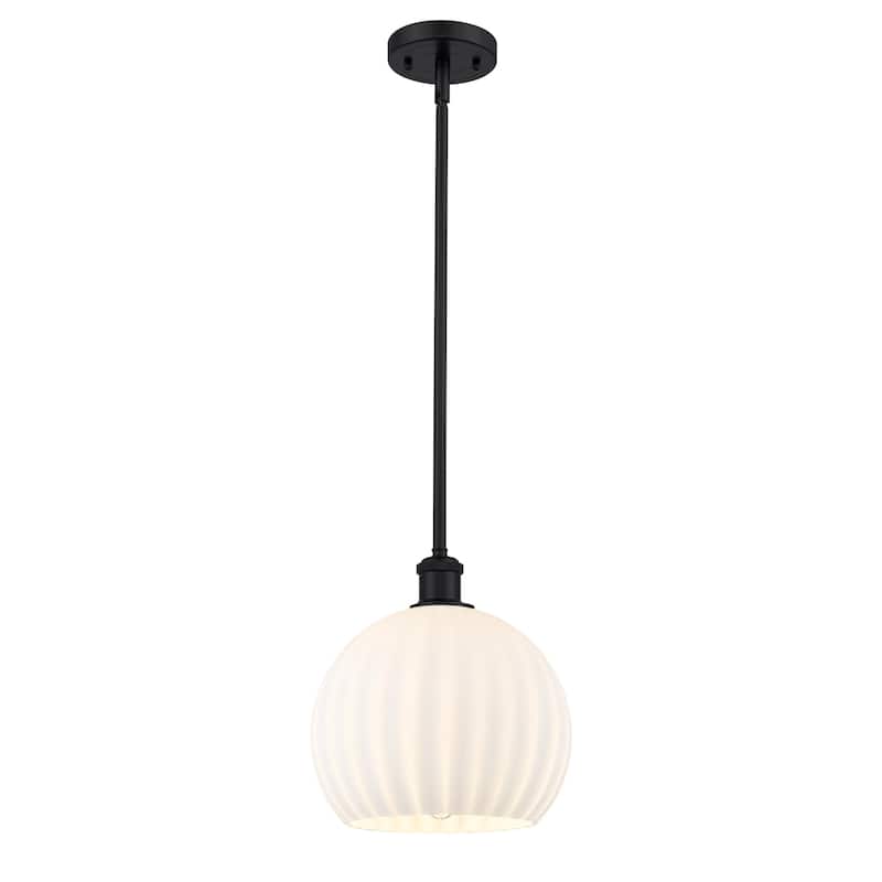 Innovations Lighting 516-1S-12-10 White Venetian Pendant White