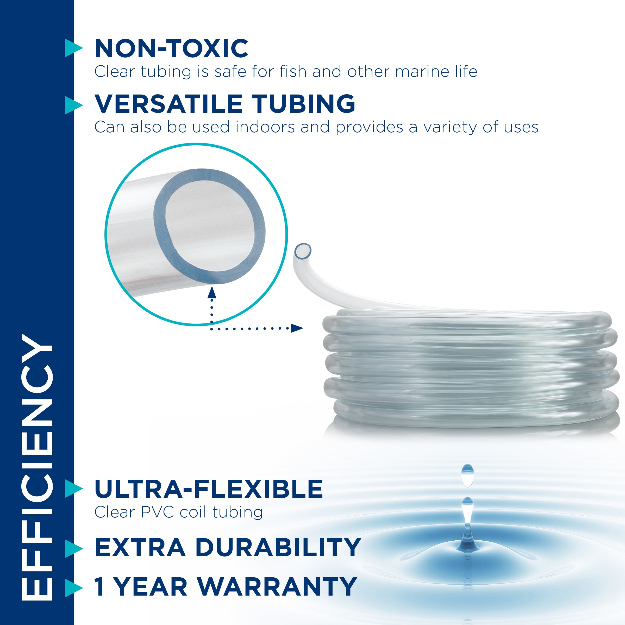 Alpine Corporation 100 Ft. PVC Tubing With 38 Inside | Ubuy