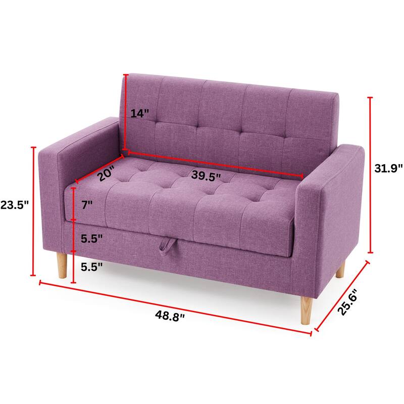 The College Storage Couch by Dorm Haul®