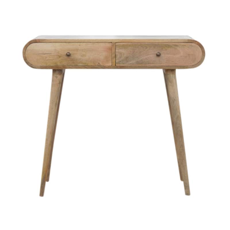 Artisan Furniture Solid Wood London Console Table , Beige , 2 Drawers