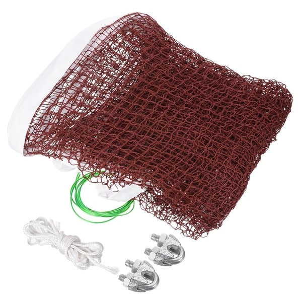 20x2.5ft Badminton Net Badminton Court Netting Replacement w Wire Rope