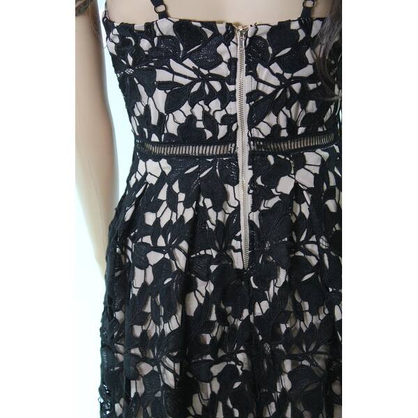 Shop Love Ady Nude Floral Embroidered Small Pleated Dress