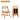 Rattan Dining Chair Mid Century Modern Folding Chairs for Kitchen Dining Room Living Room Patio Upholstered Armless