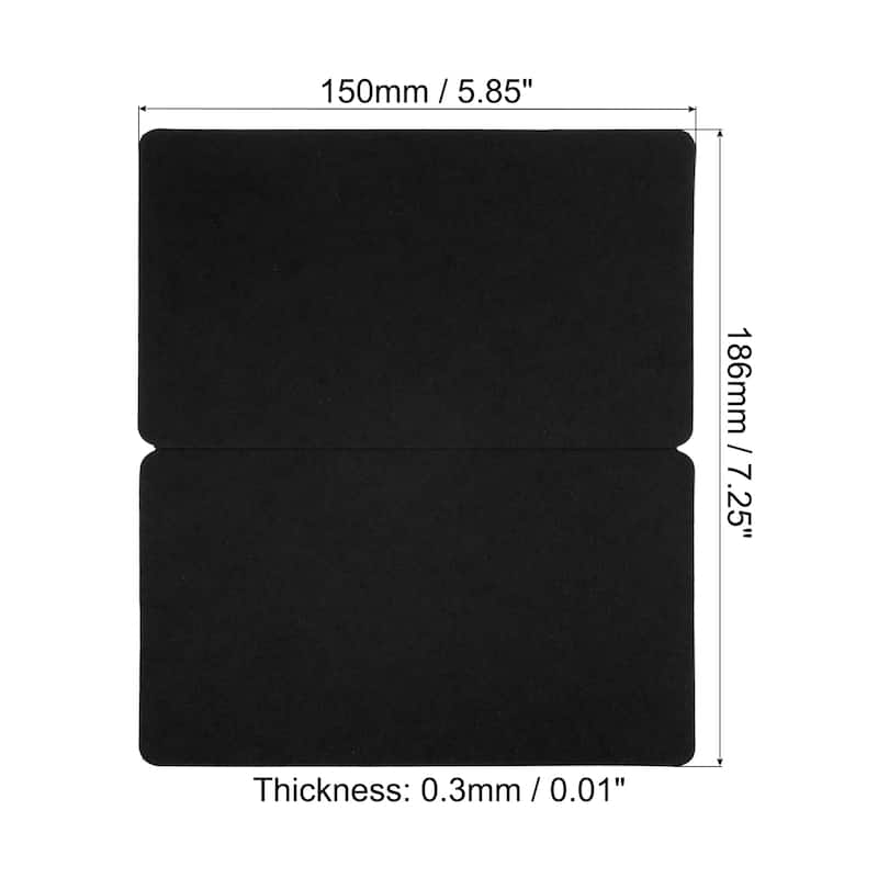 Blank Greeting Cards,50Pcs Favor Decor Foldable Blank Card, Card Paper - Black