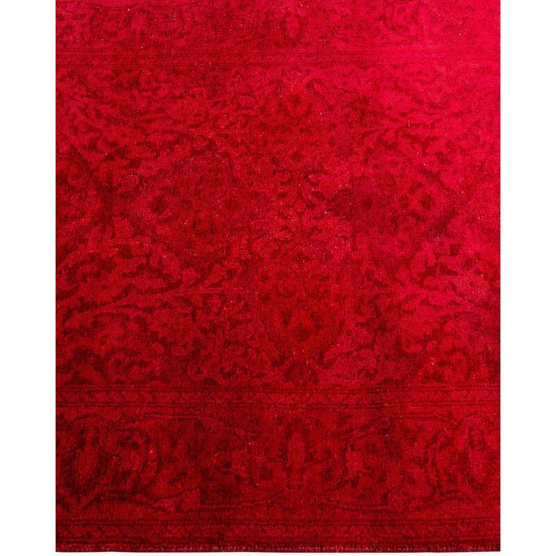 Overdyed, One-of-a-Kind Hand-Knotted Area Rug - Rust - 2' 8" x 3' 8"
