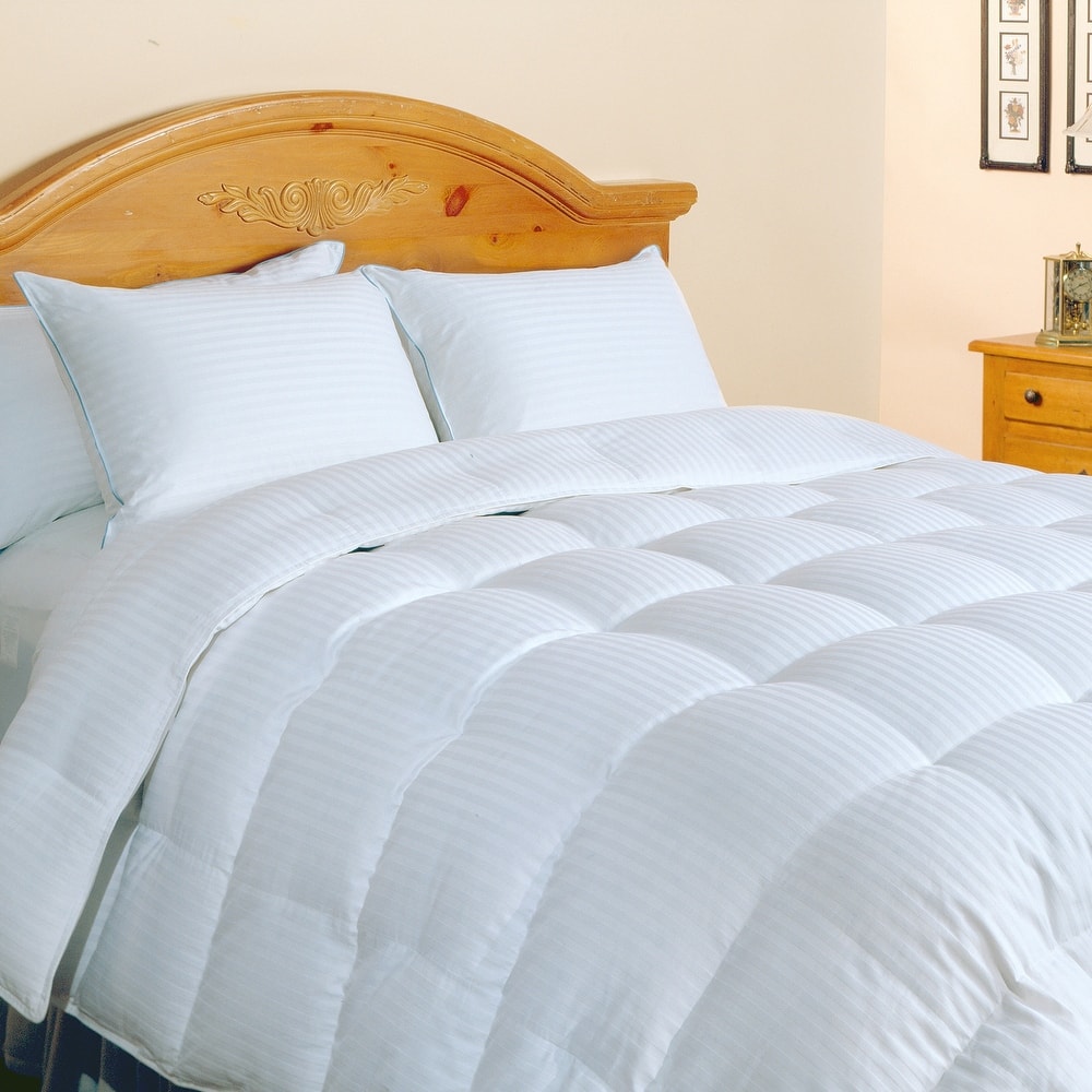 Hotel Grand Oversized 500 Thread Count Silk / Cotton White Down Comforter
