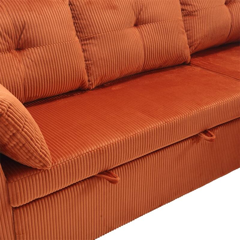 Modular Sectional Sofa L Shaped Modular Couch with Reversible Chaise