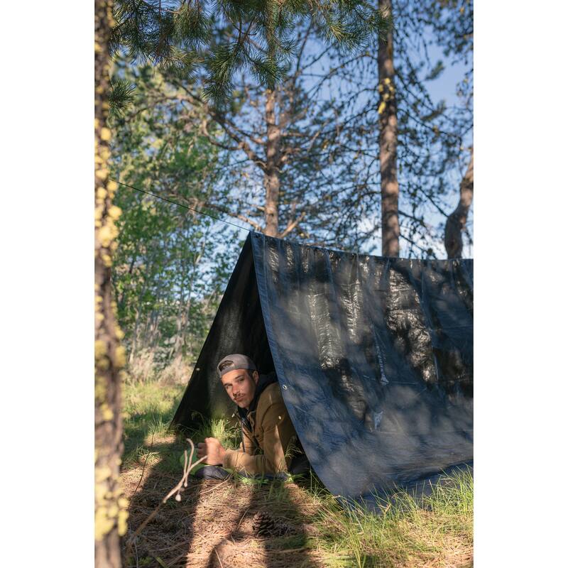 Stansport Medium-Duty Rip-Stop Tarp 10' x 12' - Dark Green - 2 Pack
