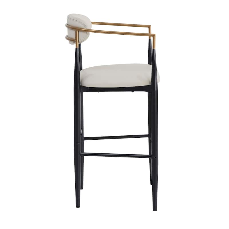 Upholstered Counter Stool Side Dining Chair Set of 2
