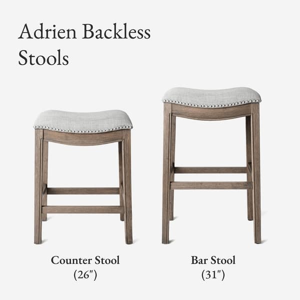 dimension image slide 3 of 11, Maven Lane 31" Adrien Saddle Kitchen Bar Height Stool - N/A