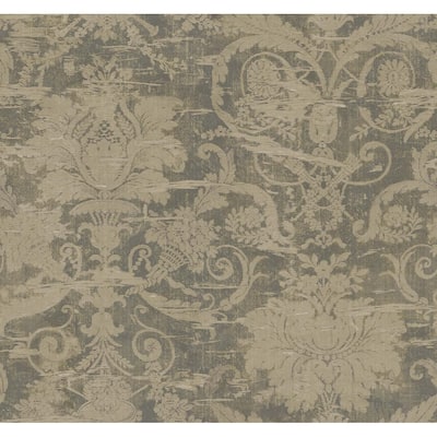Seabrook Designs Joannie Victorian Unpasted Wallpaper