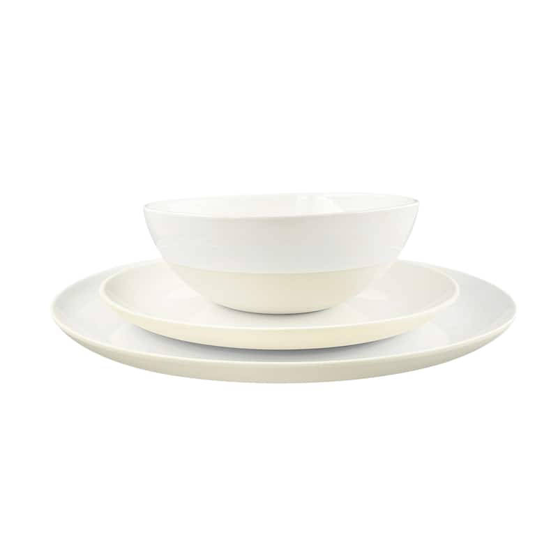 Shell Bisque 3-Piece Place Setting - White