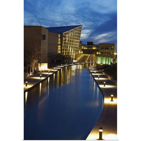 "Indiana, Indianapolis, Skyline with Indiana State Museum" Poster Print