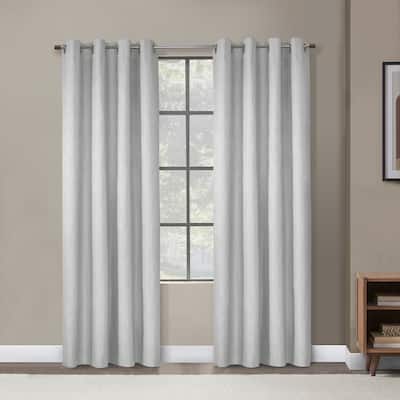 Margot 100% Blackout Grommet Curtain Panel in White